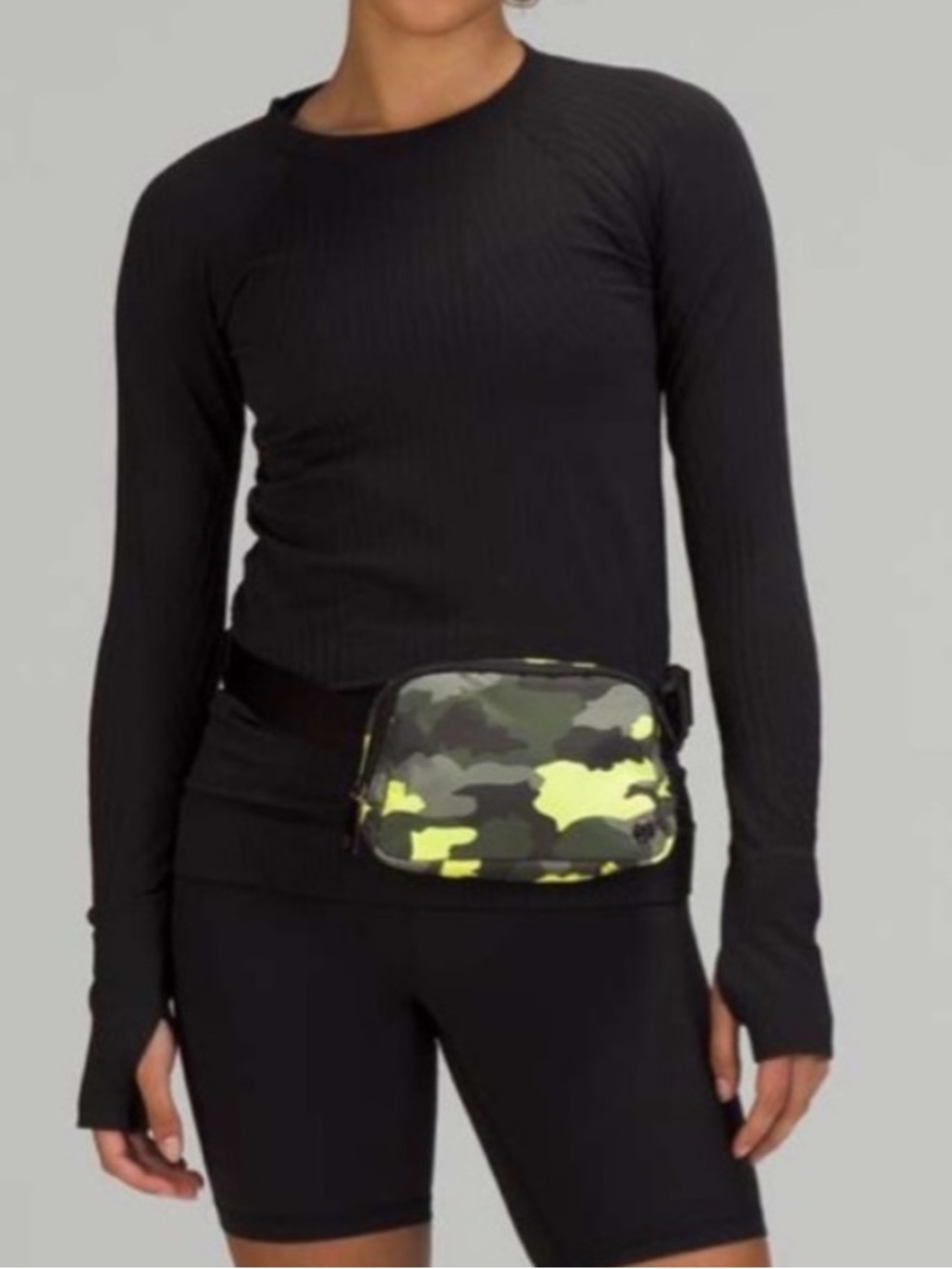 Lululemon Everywhere Belt Bag *1L Heritage 365 Camo Neo Mint Multi / Black